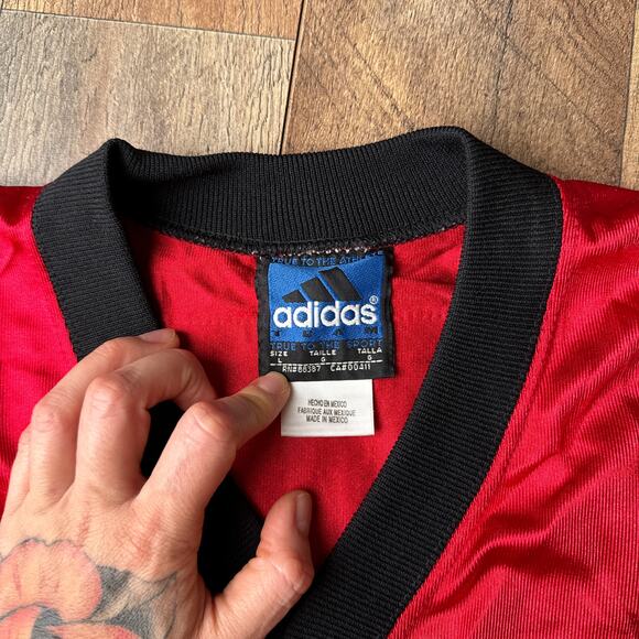 Vintage Tampa Bay Buccaneers Jersey Men's Large Red Adidas Brad Johnson 5663‎ - Picture 3 of 10